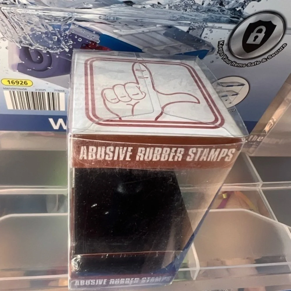 Abusive Rubber Loser Hand Stamper New